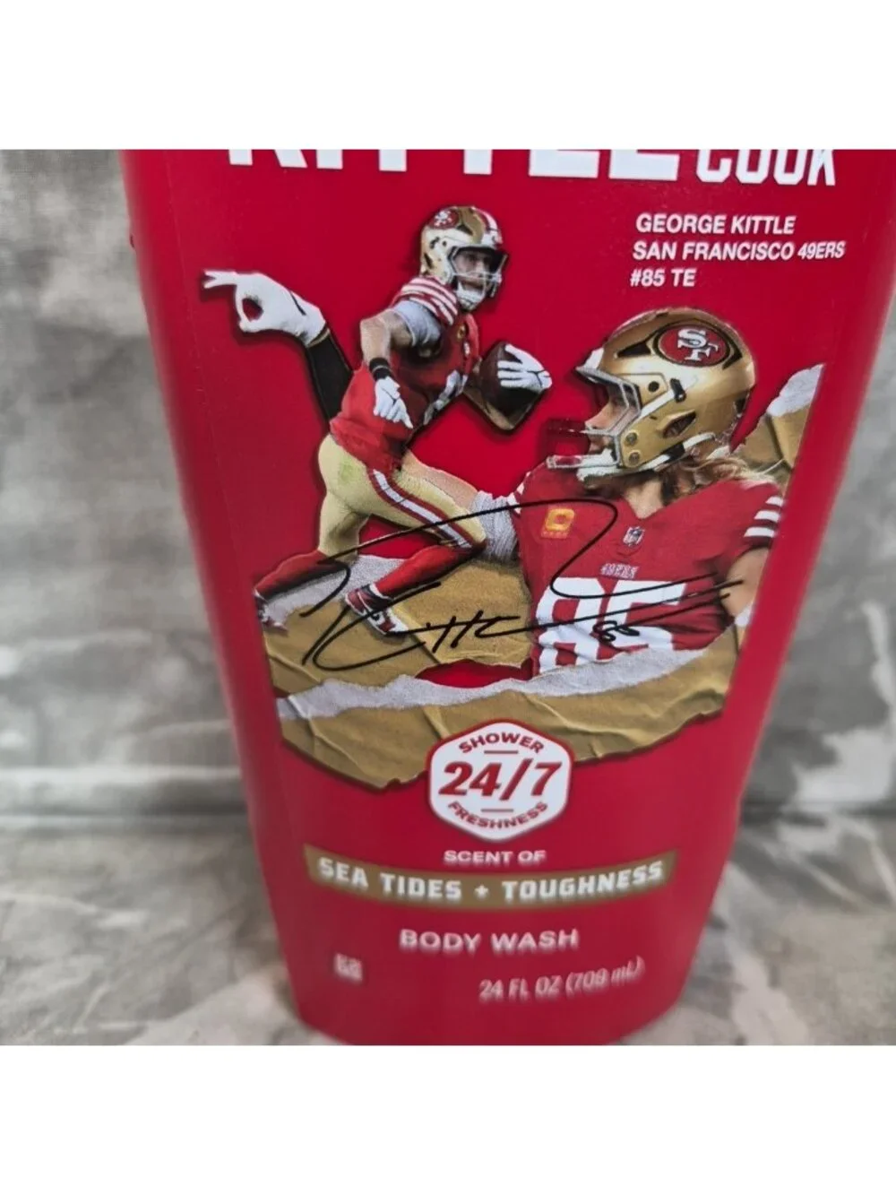 Old Spice Body Wash George Kittle Can Cook Collector Edition Santal+Speed 24 Oz